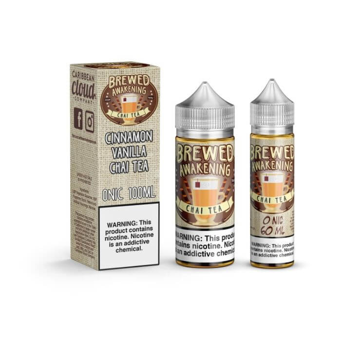 Brewed Awakening Cinnamon Vanilla Chai Tea E-Liquid by Caribbean Cloud Company