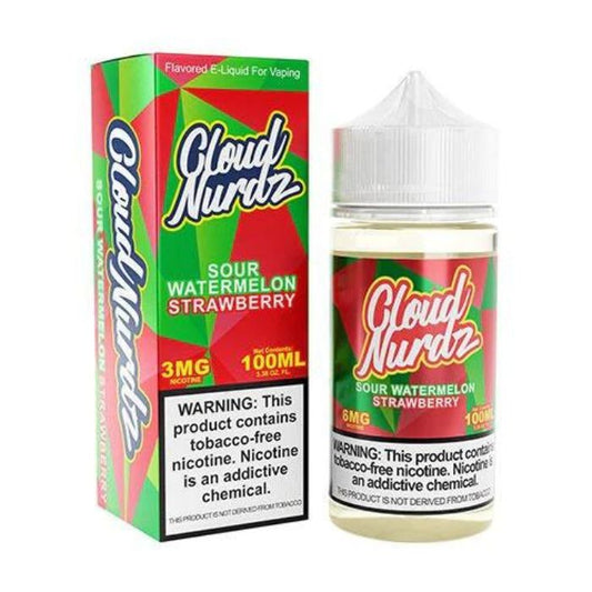 Sour Watermelon Strawberry E-Liquid by Cloud Nurdz