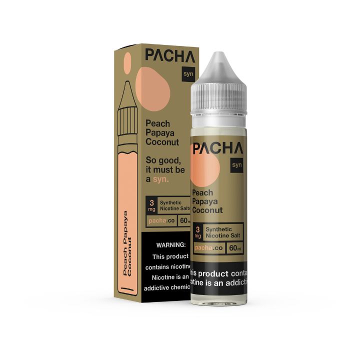 Peach Papaya Coconut E-Liquid by Pacha Syn