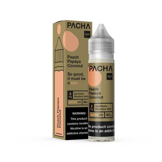 Peach Papaya Coconut E-Liquid by Pacha Syn