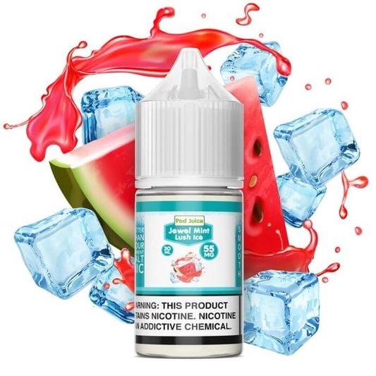 Jewel Mint Lush Ice Nicotine Salt by Pod Juice