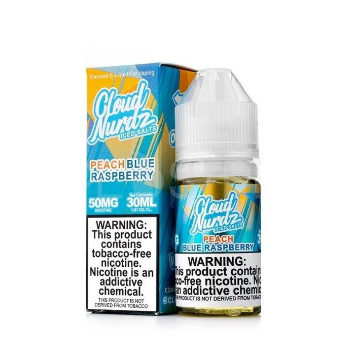 Peach Blue Raspberry Iced Nicotine Salt by Cloud Nurdz