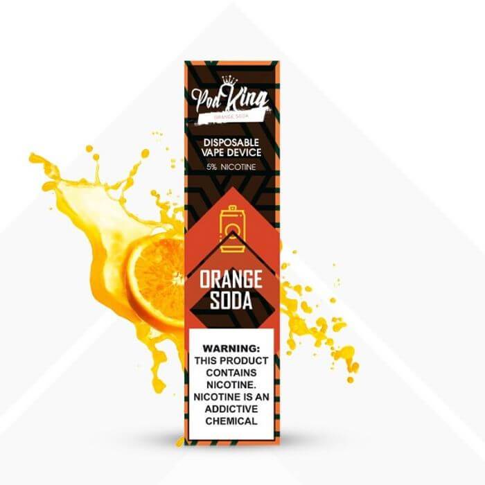 Pod King Orange Soda Disposable Device