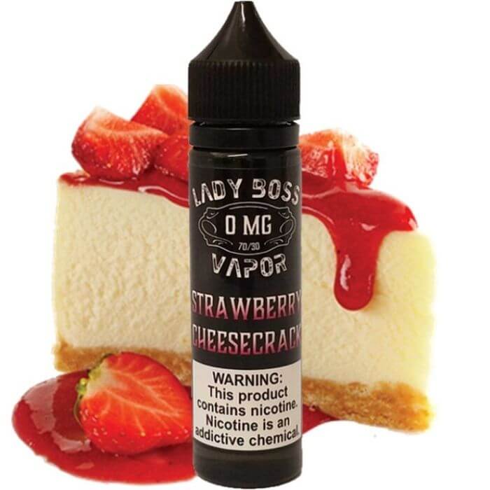 Strawberry CheeseCrack E-Liquid by Lady Boss Vapor