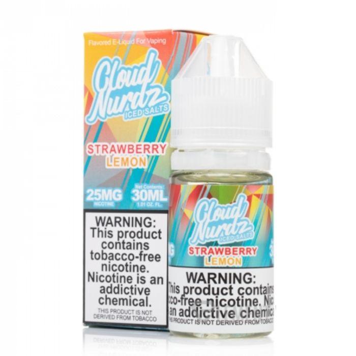 Strawberry Lemon Iced Nicotine Salt by Cloud Nurdz