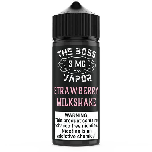 Strawberry Milkshake E-Liquid by The Boss Vapor