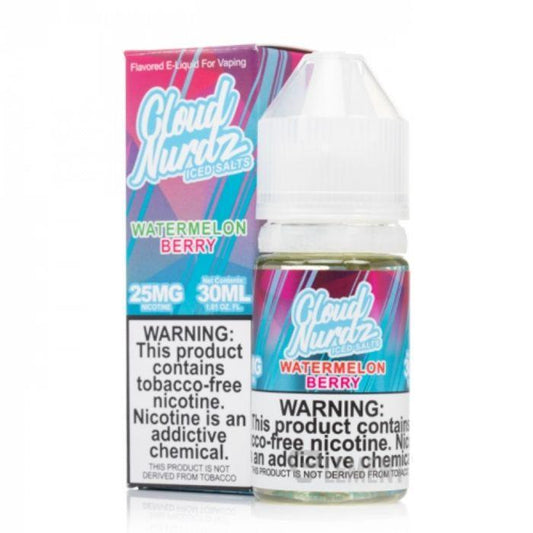 Watermelon Berry Iced Nicotine Salt by Cloud Nurdz