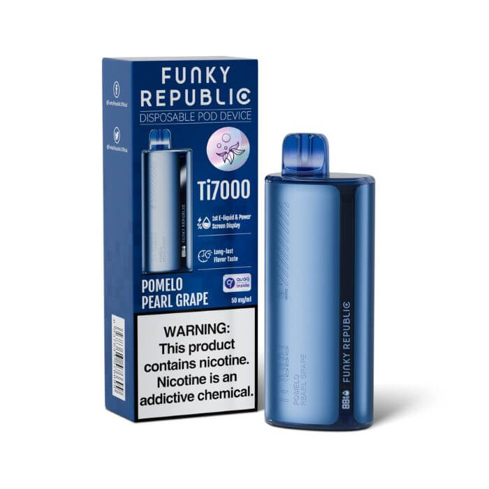 Pomelo Pearl Grape Funky Republic TI7000 Vape