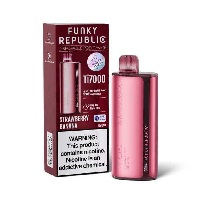 Strawberry Banana Funky Republic TI7000 Vape